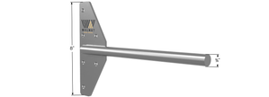 Super Duty Floating Shelf Bracket profile dimensions