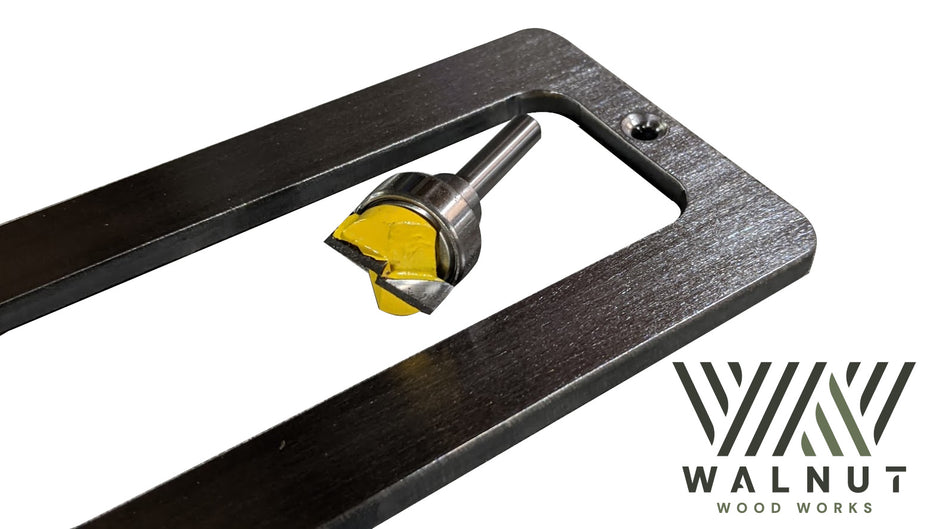Slim-Line Router Guide Kit jig in use